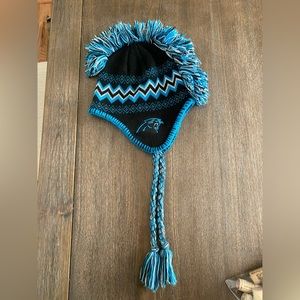 Used Carolina Panthers Beanie Hat